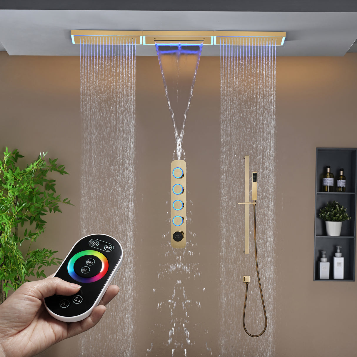 AURA| 47" COMPLETE LUXURY SHOWER SYSTM