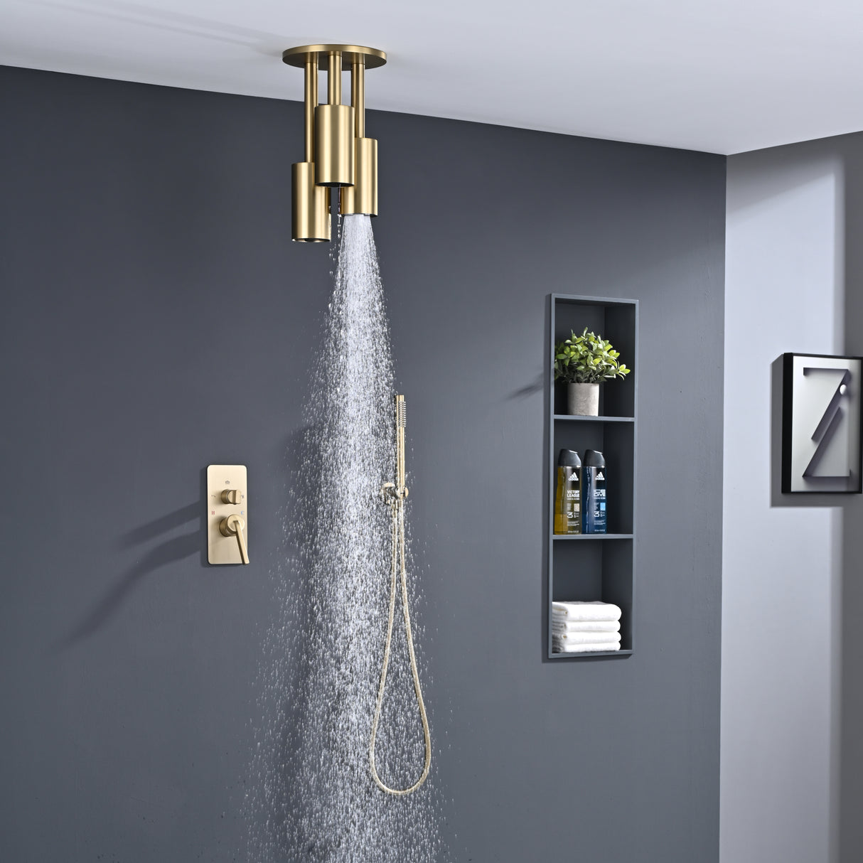 ATHENA|COMPLETE RAINFALL WATERFALL SHOWER SYSTEM