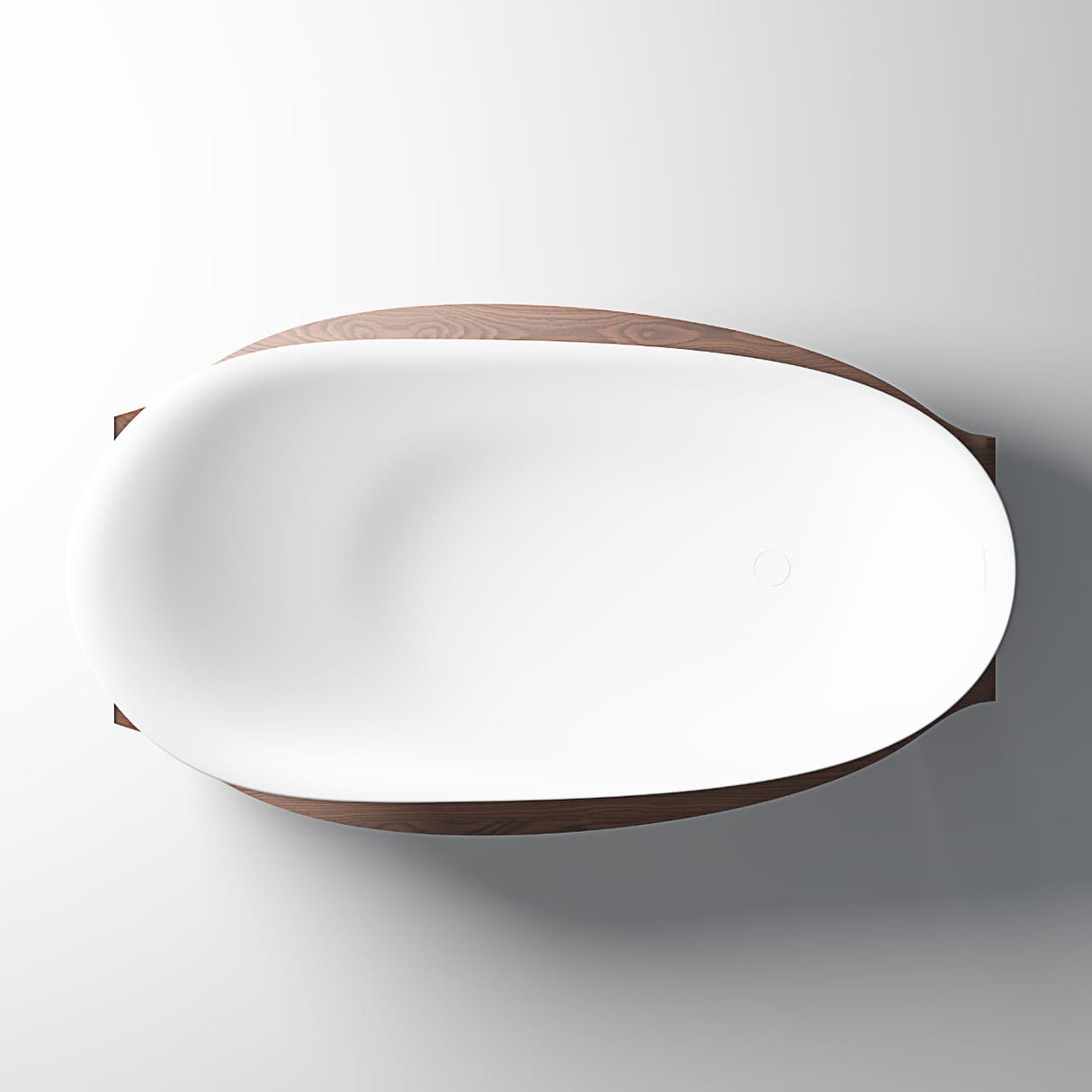 ARTICA|71" FREE STANDNING BATHTUB SOLID SURAFCE STONE RESIN STYLISH SOAKING TUB