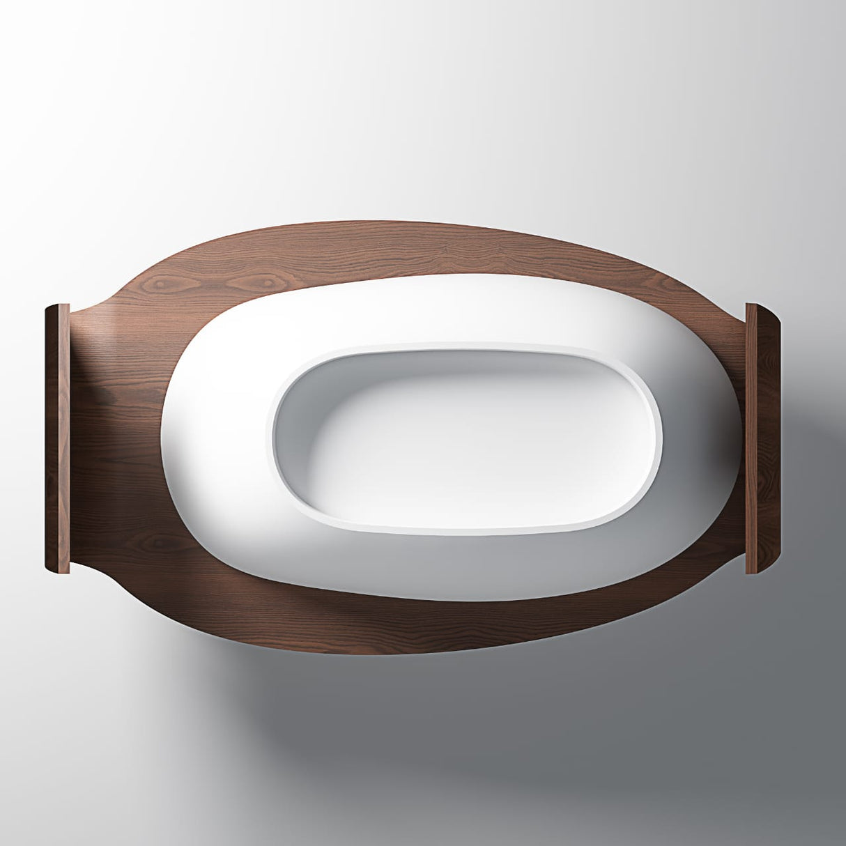 ARTICA|71" FREE STANDNING BATHTUB SOLID SURAFCE STONE RESIN STYLISH SOAKING TUB