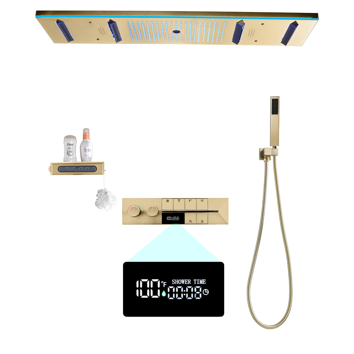 ALLURE|47" COMPLETE LUXURY SHOWER SYSTEM