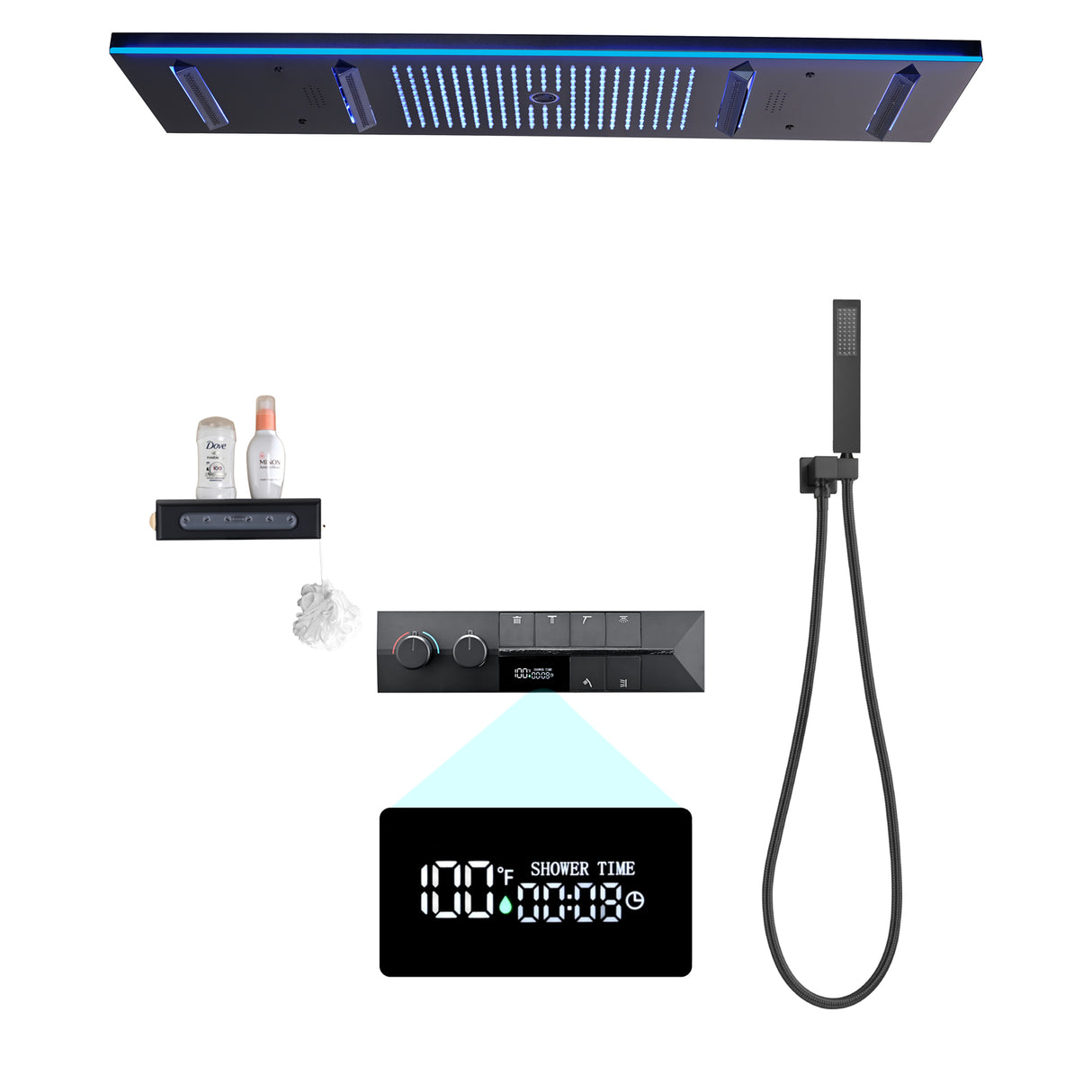 ALLURE|47" COMPLETE LUXURY SHOWER SYSTEM