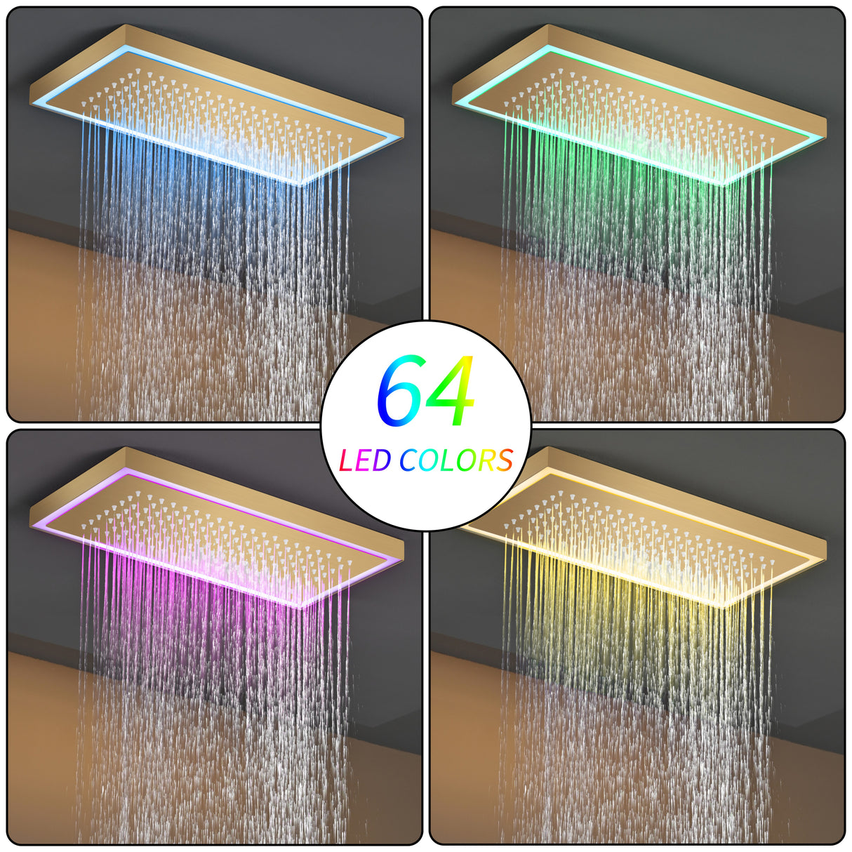 AURA| 47" COMPLETE LUXURY SHOWER SYSTM