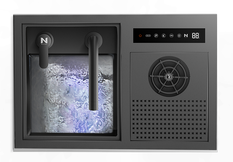 NIX21B|21.5" COMPLETE SINGLE BOWL HIDDEN KITCHEN SINK HYDRO PURFICATION KITCHEN SINK WITH CUP RINSER SINK