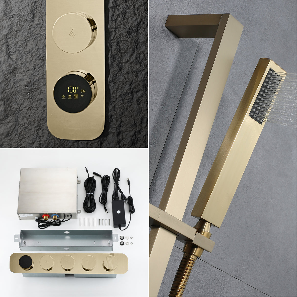 AURA| 47" COMPLETE LUXURY SHOWER SYSTM