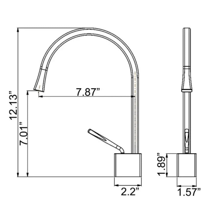 ALERA Modern Design Single Hole Bathroom Faucet Hot and Cold Bathroom Faucet