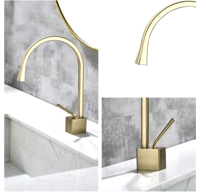 ALERA Modern Design Single Hole Bathroom Faucet Hot and Cold Bathroom Faucet