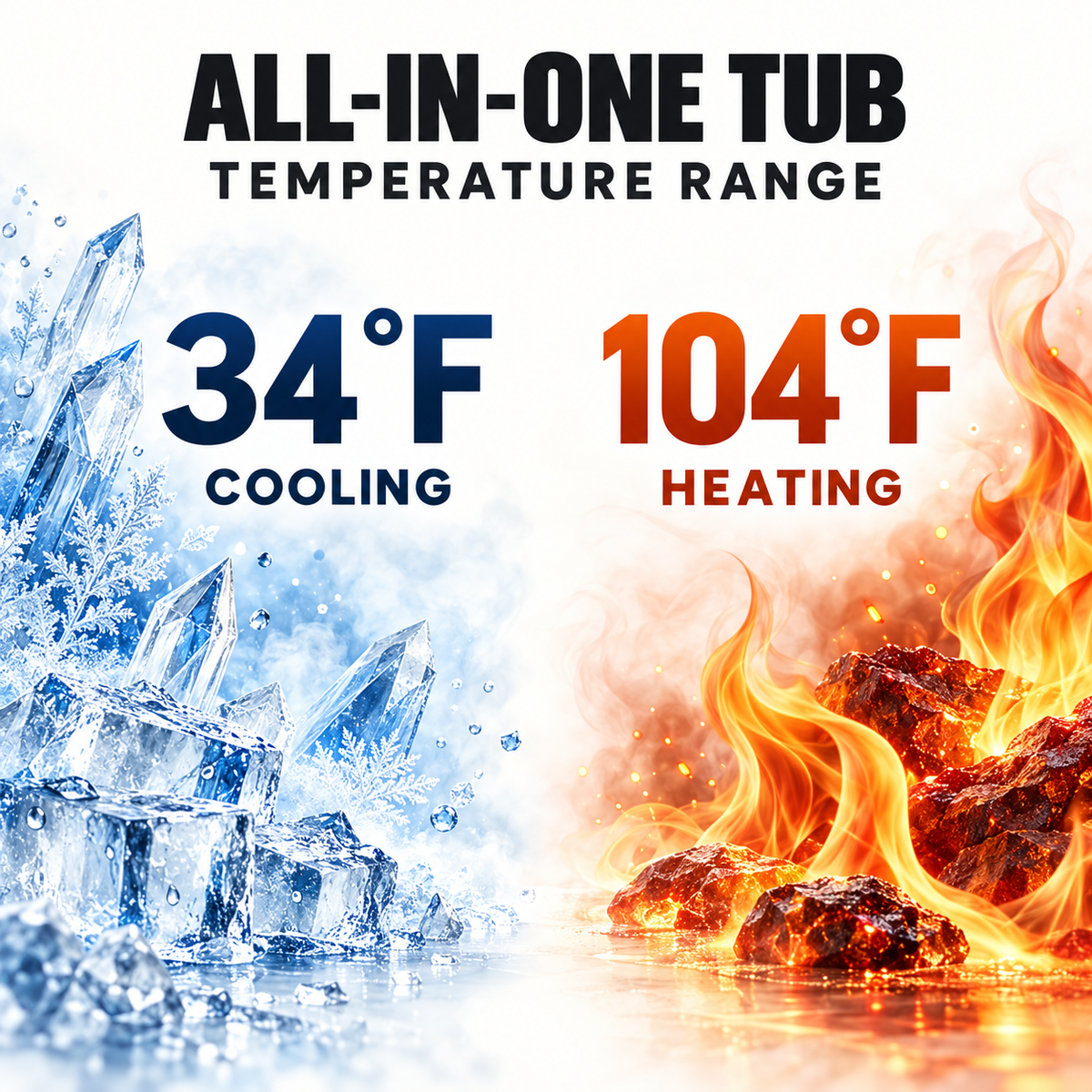 Frost| Smart All-in-One Cold Plunge Tub with Built-In Chiller, Filtration & App Control