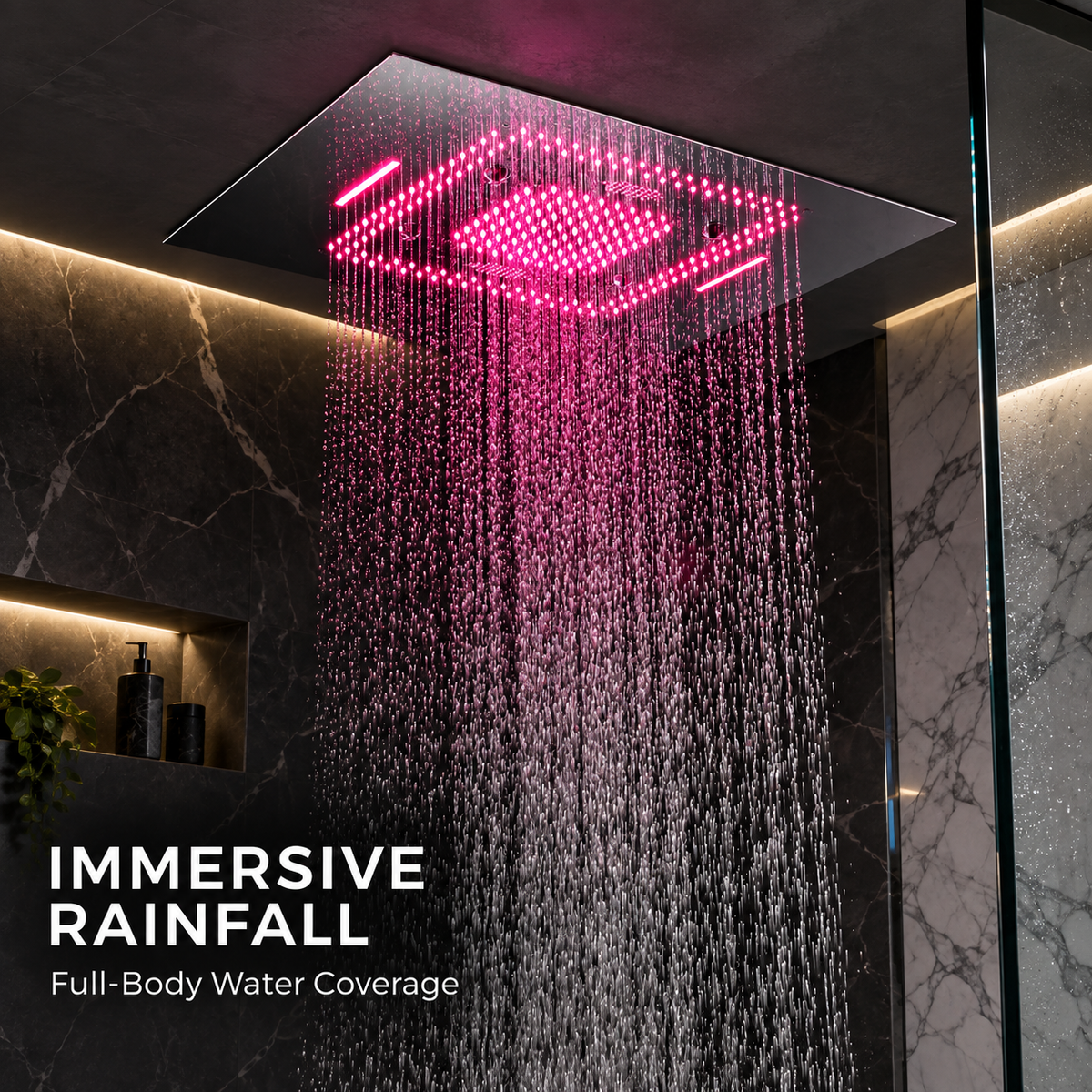 Bluetooth music control for the TULUM LED shower system using a smartphone