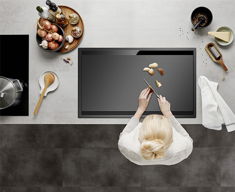 Masory| Complete Luxury Smart Kitchen Sink Stainless Steel Hidden Cup Rinser Sink