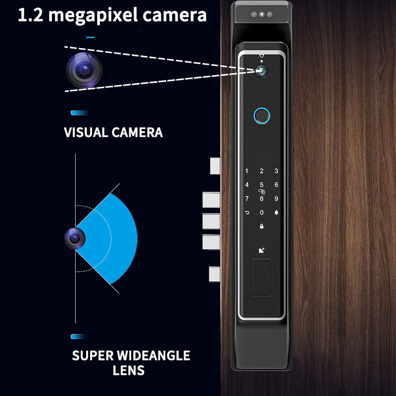 SLEEV| Smart Door Lock 3D Face Recognition -Fingerprint Keyless Entry Wi-Fi Smart Door Lock