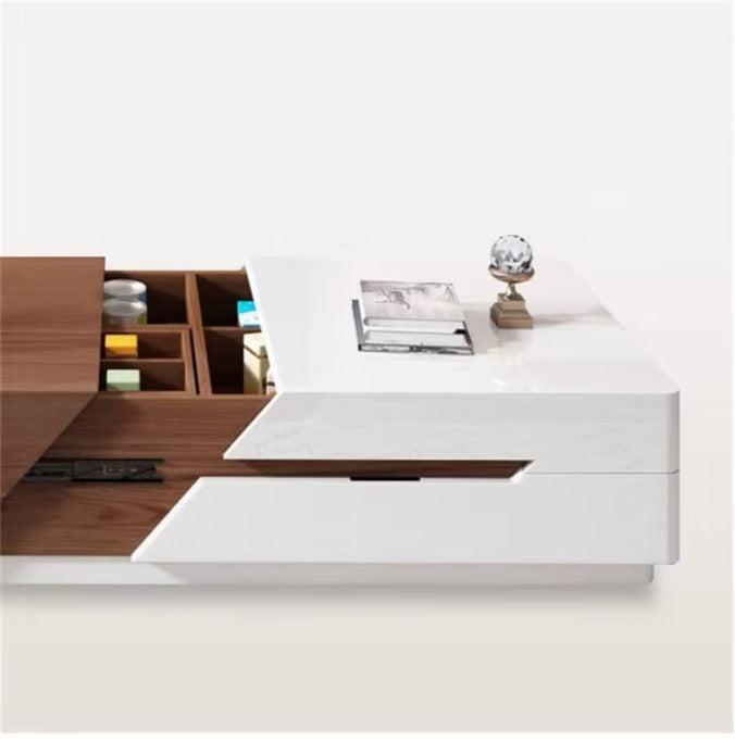 LAVEEN|LUXURY MODERN COFFE TABLE WITH STORAGE EXTENDABLE COFFE TABLE
