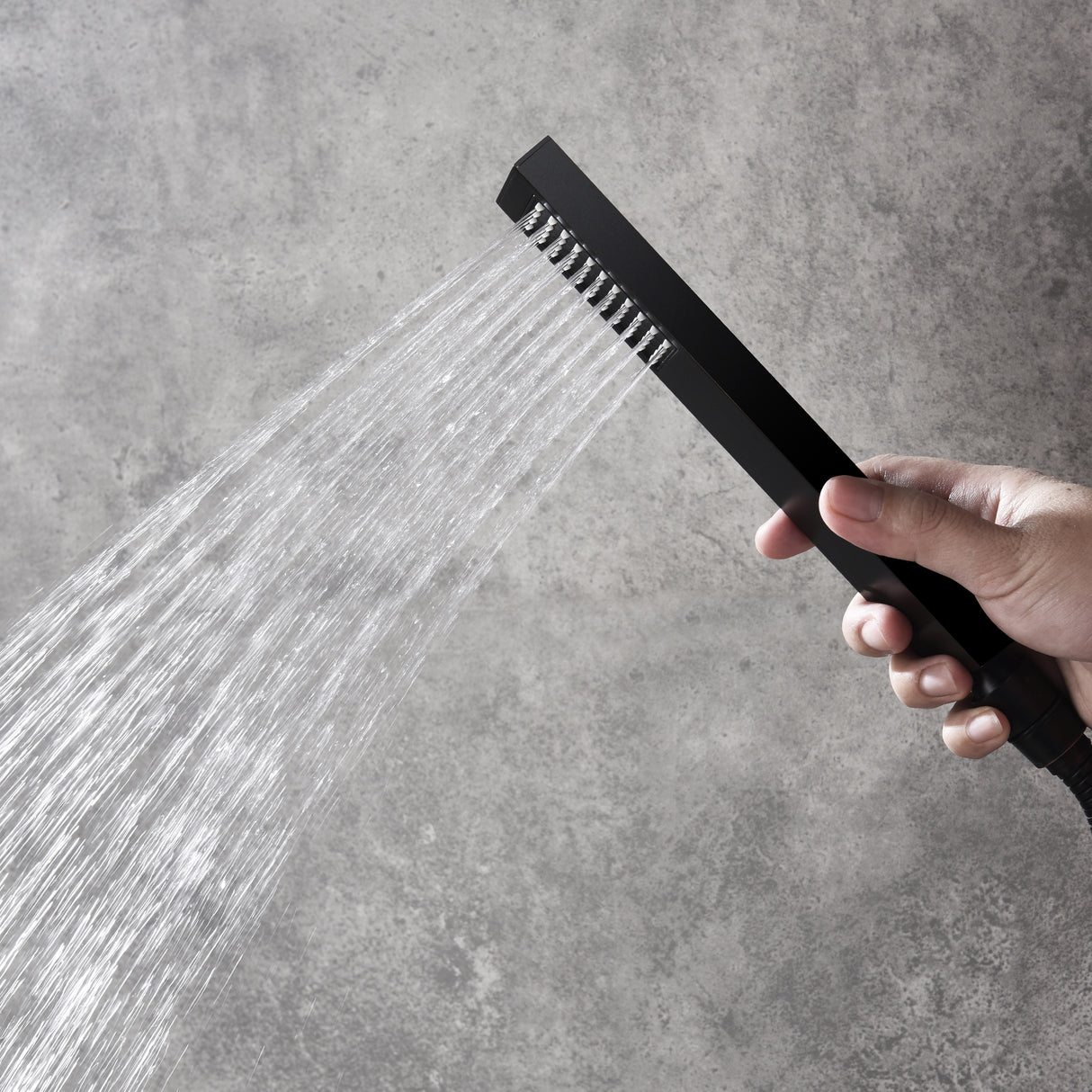 VATRENA|16" CEILING SHOWER RAINFALL WALL MOUNT SHOWER SYSTEM