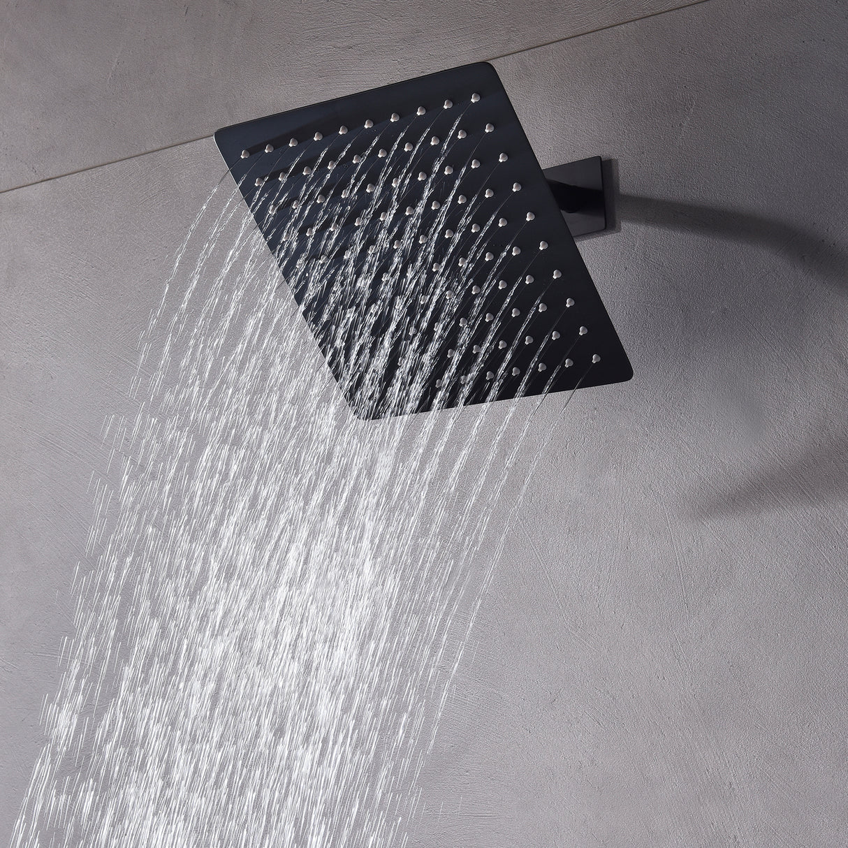 VATRENA|16" CEILING SHOWER RAINFALL WALL MOUNT SHOWER SYSTEM