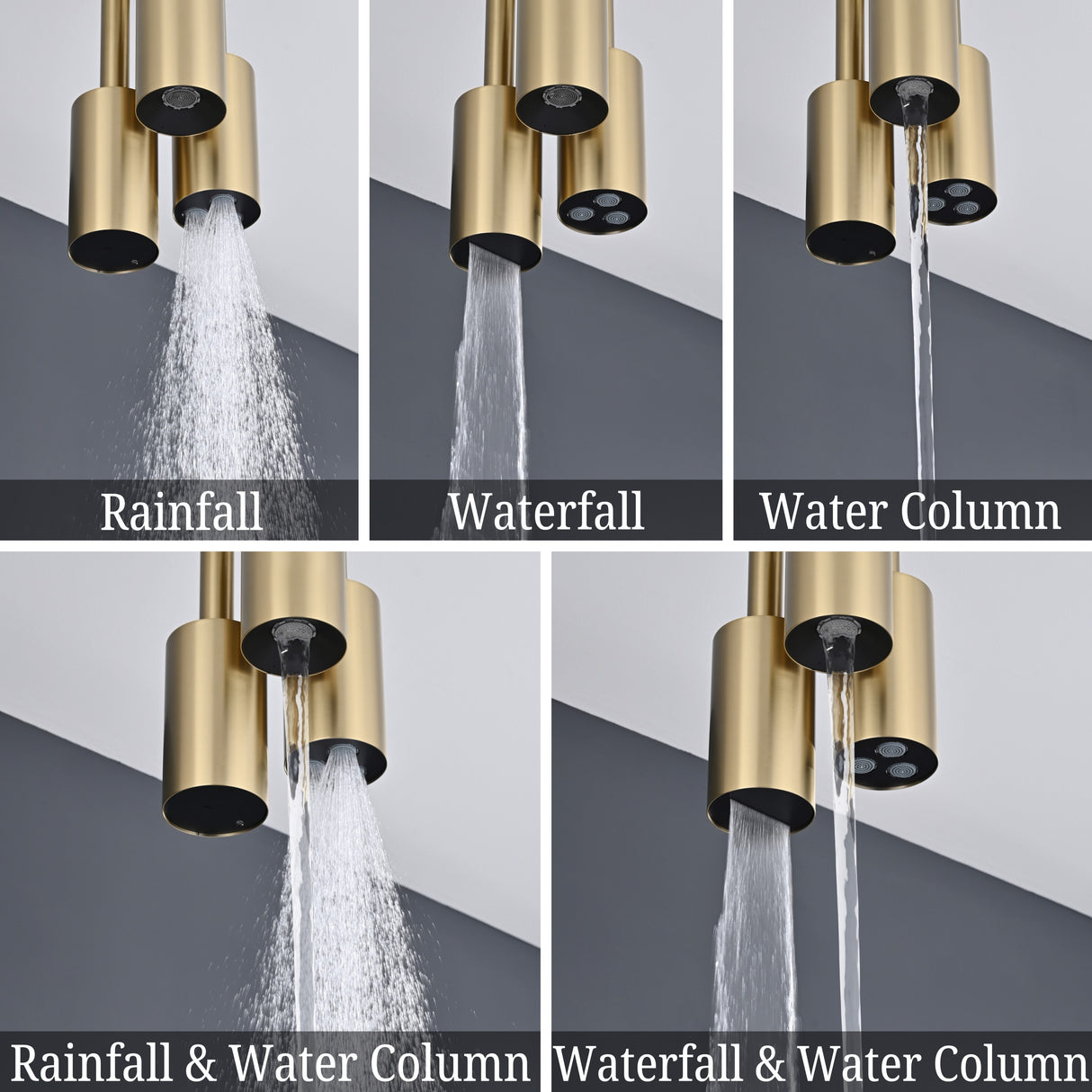 ATHENA|COMPLETE RAINFALL WATERFALL SHOWER SYSTEM