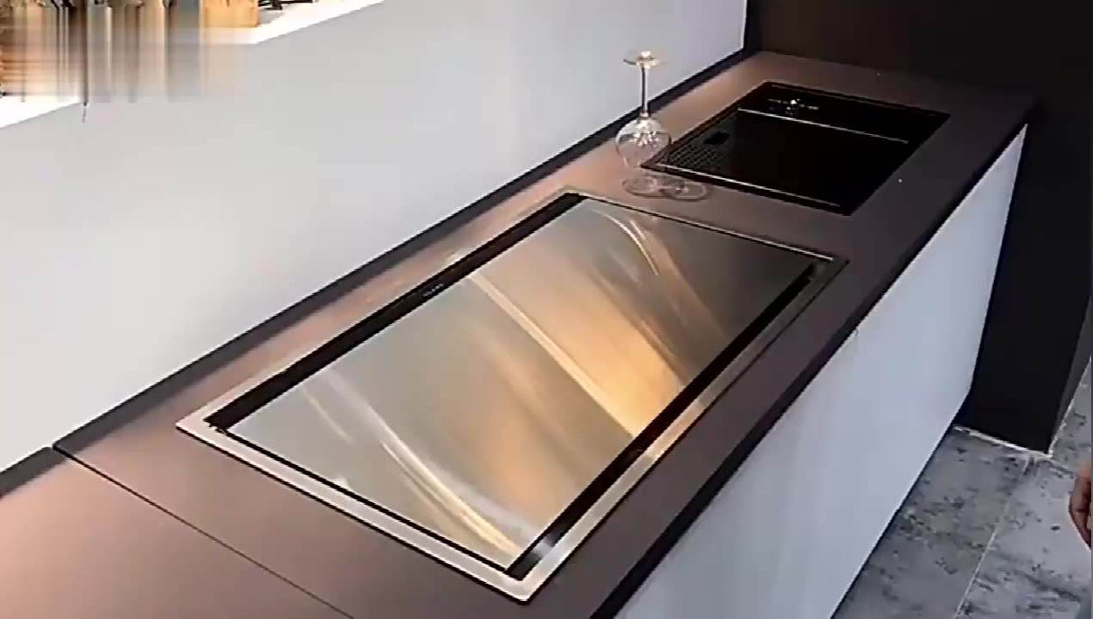 Masory| Complete Luxury Smart Kitchen Sink Stainless Steel Hidden Cup Rinser Sink