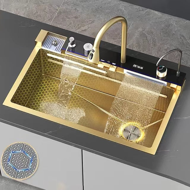 Maysoon| Complete Workstation Kitchen Sink With Digital Display Cup Rinser