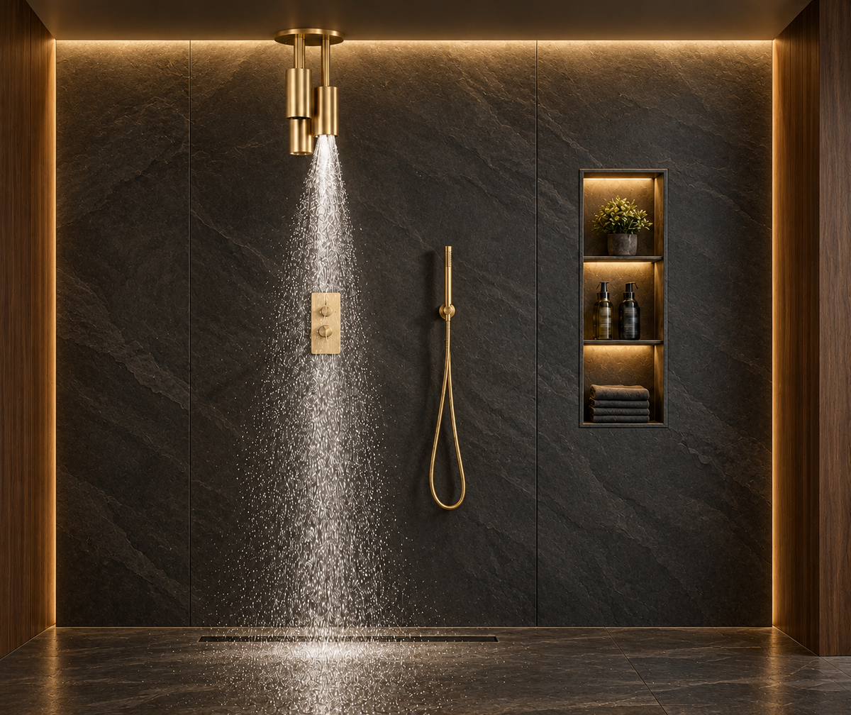 ATHENA|COMPLETE RAINFALL WATERFALL SHOWER SYSTEM