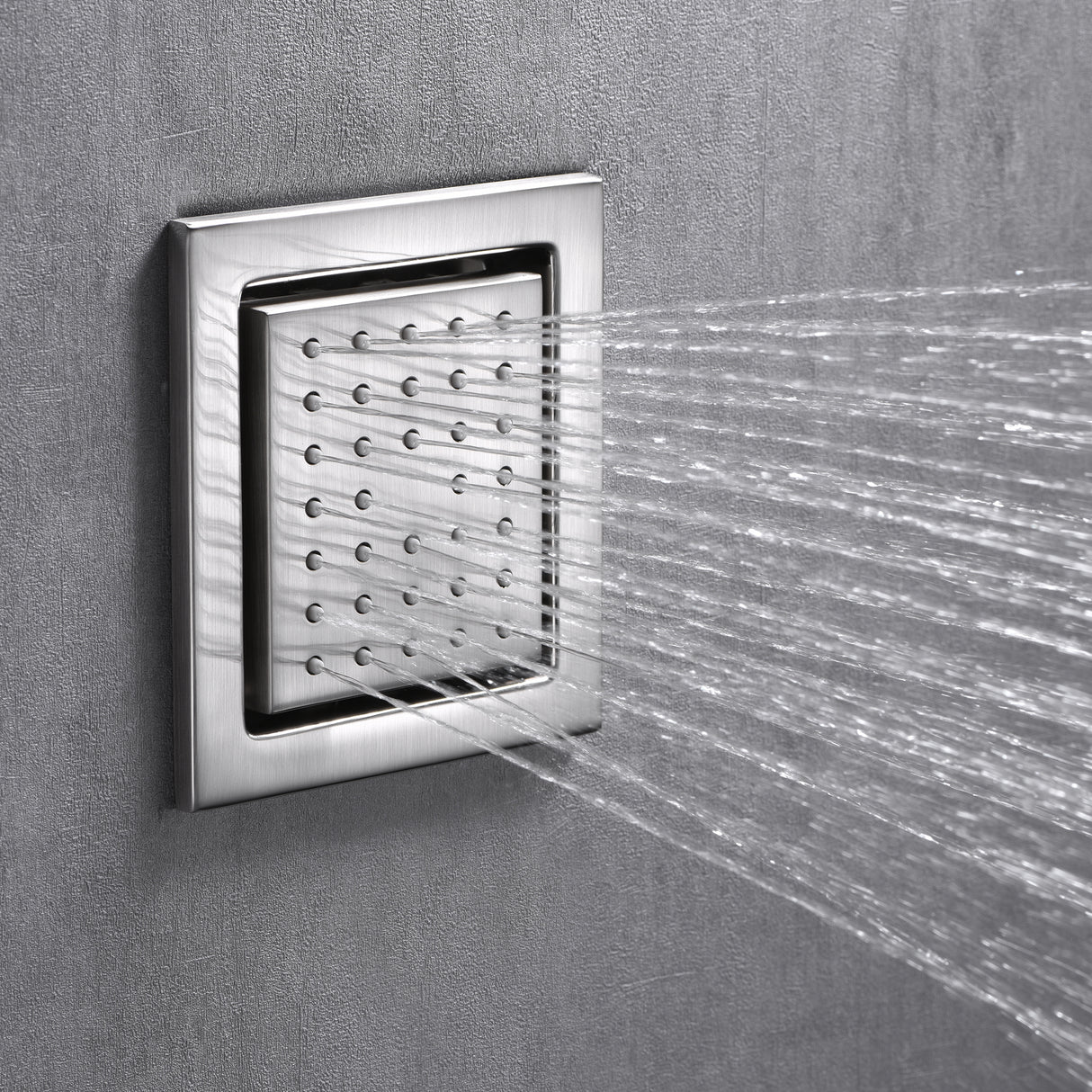 Colorado|36"X 16" In Dual Showerhead 7 Functions Complete Led Music Shower System 6 Body Jets 2x Wall Mounted Rainfall Showerhead