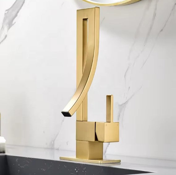 NERMEEN|SILNGLE LEVER LUXURY BATHROOM BASIN FUACET