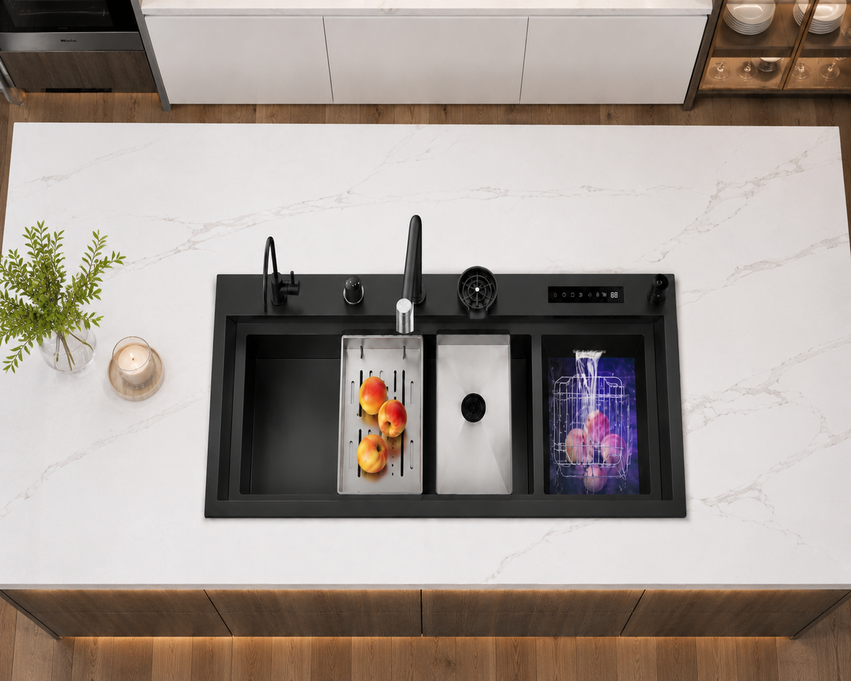 NIX|45"in Complete Kitchen Sink with Hydro Purification Digital Display Kitchen Sink
