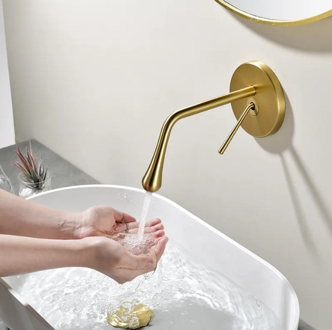 PATRA| Modern Single Lever Bathroom Faucet Wall Mounted Bathroom Faucet