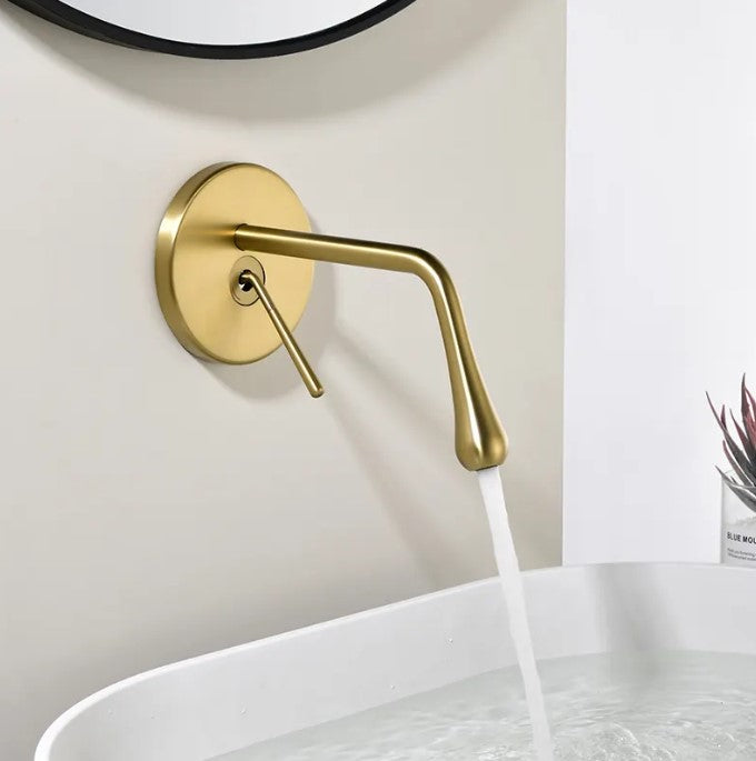 PATRA| Modern Single Lever Bathroom Faucet Wall Mounted Bathroom Faucet