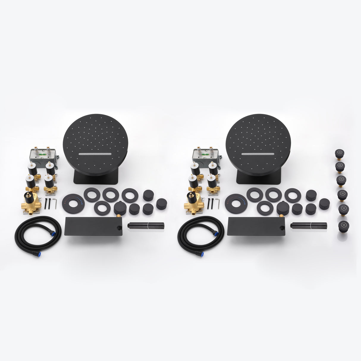 RITA|COMPLETE LUXURY WALL MOUNTED DUAL SHOWEREAHD SYSTEM