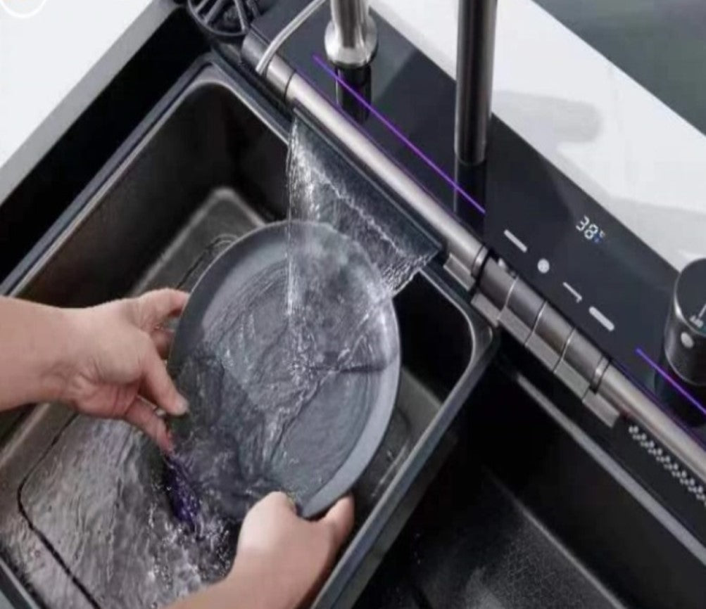 SURFACE|29.5" COMPLETE WORKSTATION KITCHEN SINK CUP RINSER KITCHEN SINK