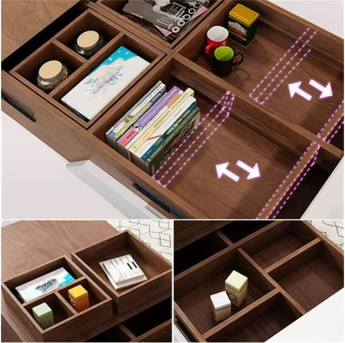 LAVEEN|LUXURY MODERN COFFE TABLE WITH STORAGE EXTENDABLE COFFE TABLE