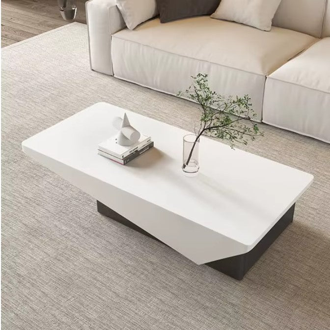 RAPHINA| Stylish Design Coffee Table 47" Black and White Coffee Table with Storage Coffee Table