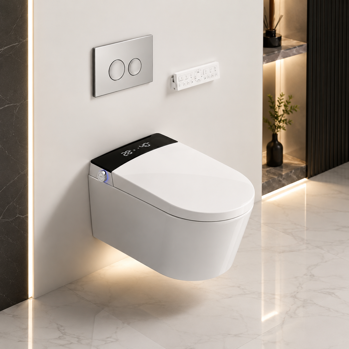 Aveeda| Elongated Wall Mounted Luxury Smart Toilet
