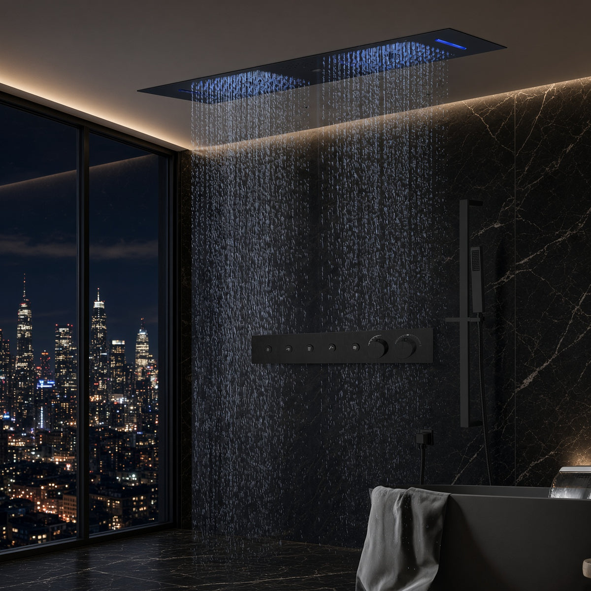 PRESTIGE| 36" Ceiling Complete Luxury LED Music shower