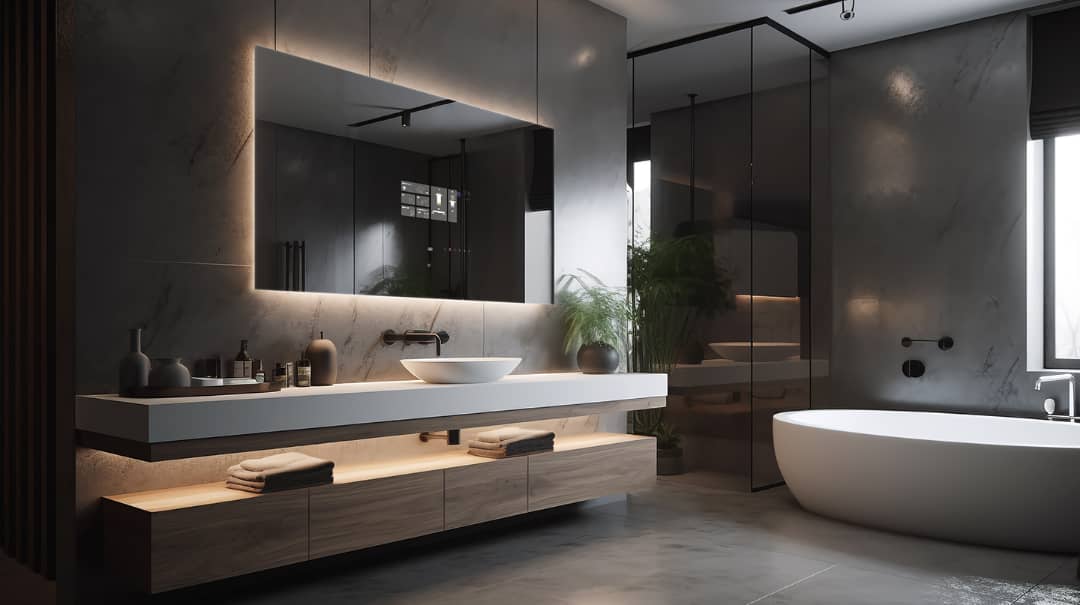 Iris | smart Bathroom Led Mirror Built-in Screen Bathroom Mirror