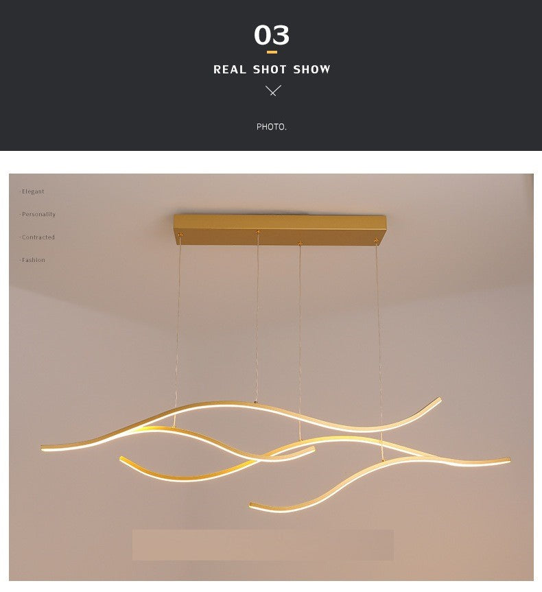 LAVA|MODERN 4 LED LIGHTS CEILING MOUNT CHANDELIER GOLD OR BLACK