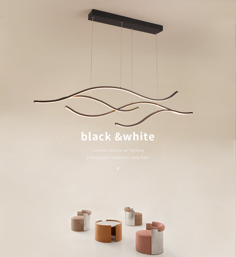 LAVA|MODERN 4 LED LIGHTS CEILING MOUNT CHANDELIER GOLD OR BLACK