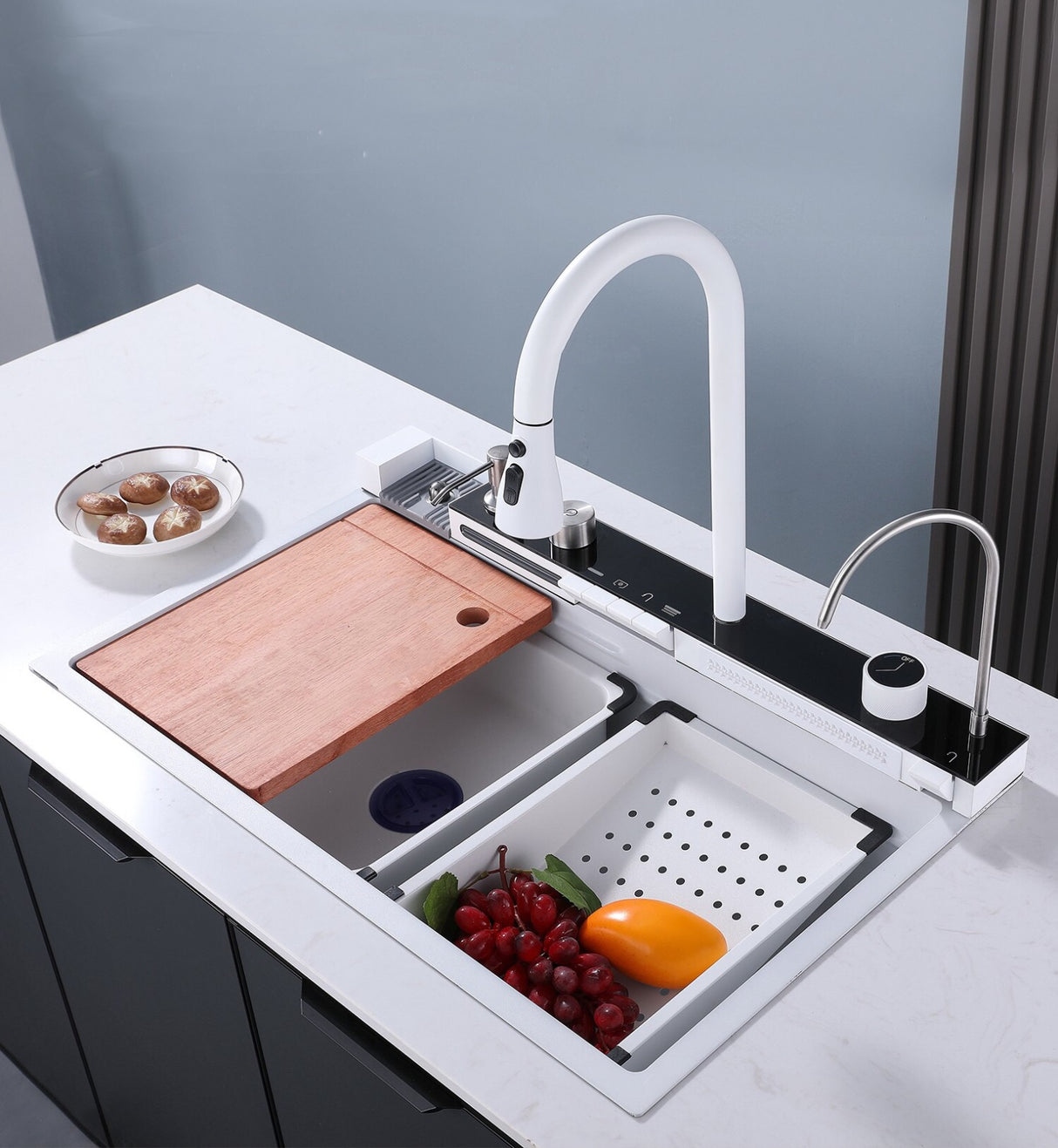 Maysoon| Complete Workstation Kitchen Sink With Digital Display Cup Rinser