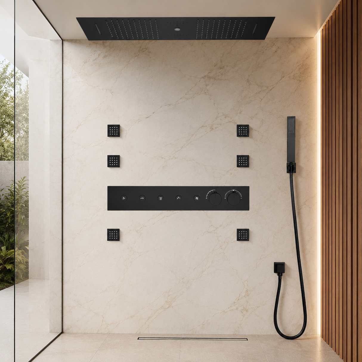 NASHVILE| 36" LUXURY COMPLETE SHOWER SYSTEM