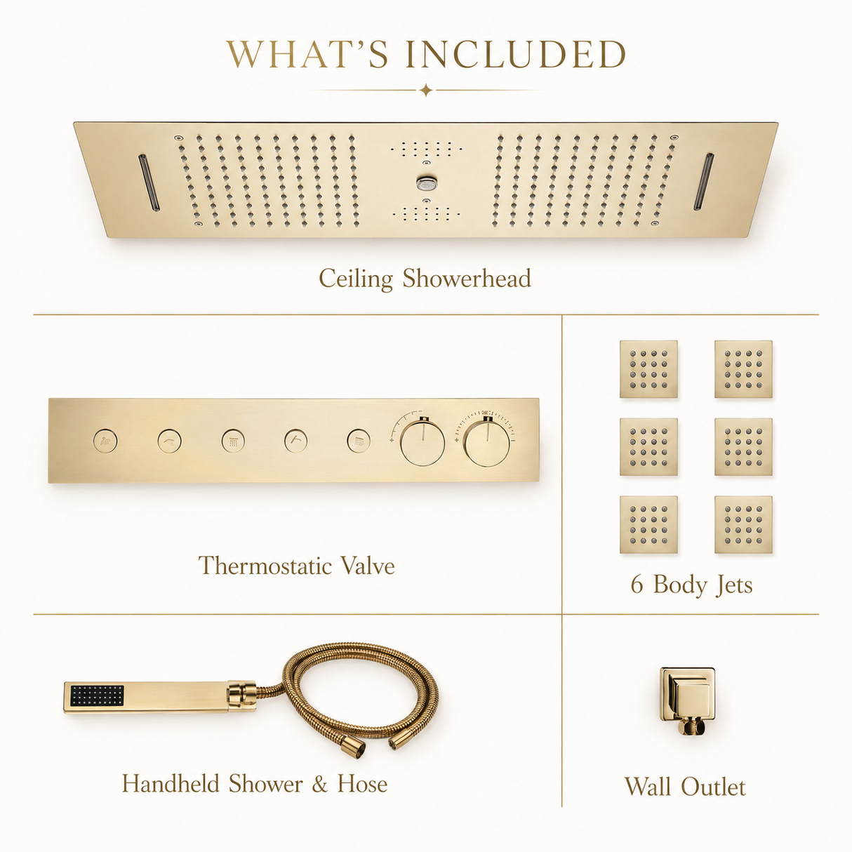 NASHVILE| 36" LUXURY COMPLETE SHOWER SYSTEM