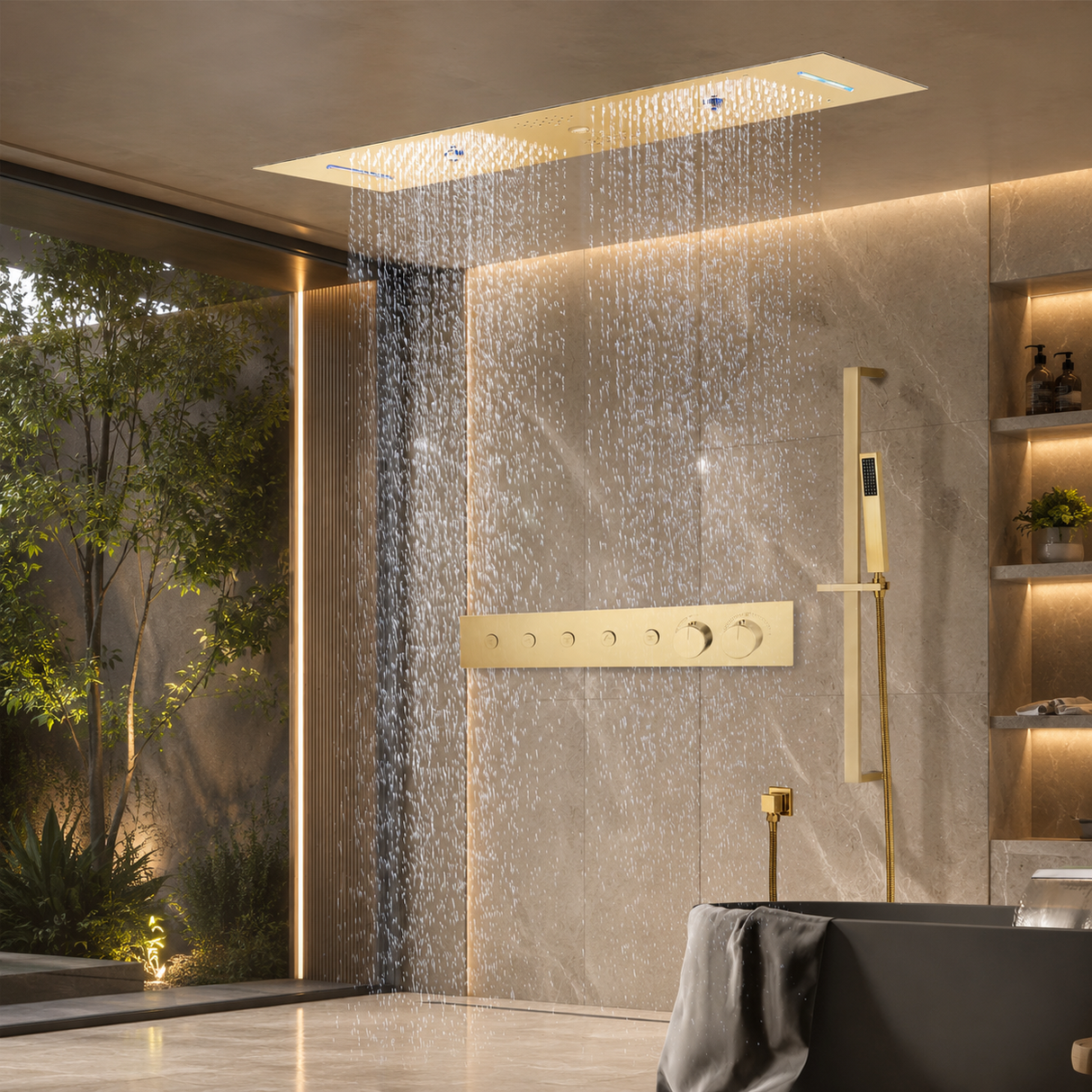PRESTIGE| 36" Ceiling Complete Luxury LED Music shower
