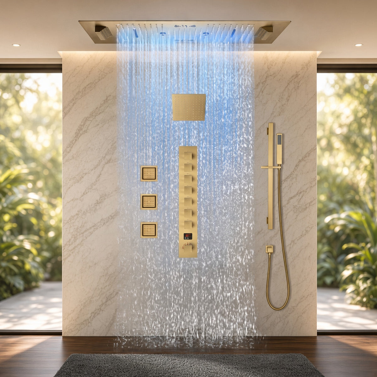 SAFARI complete 36 x 16 LED music shower system product overview