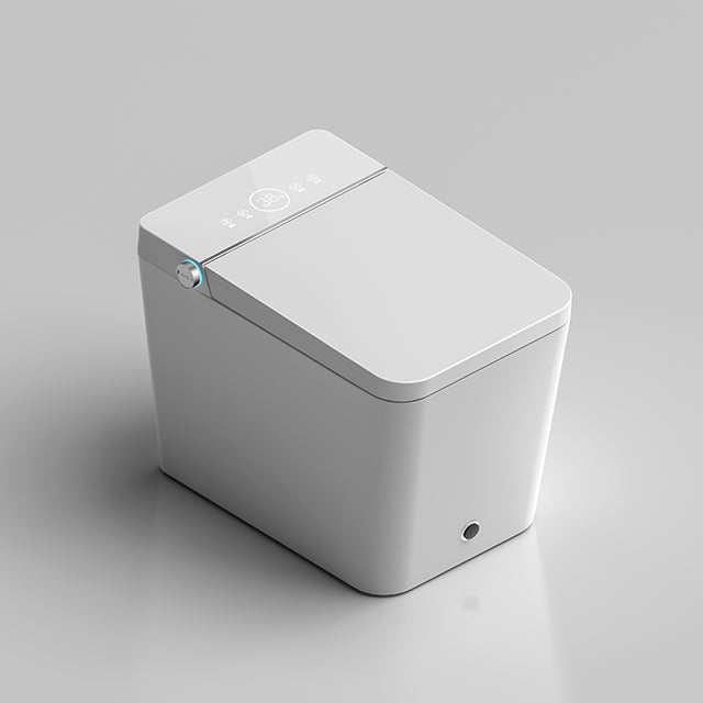 NAVAYOGA| LUXURY ONE-PIECE SQUARE SMART TOILET AUTOMATIC COVER INTELLIGENT TOILET
