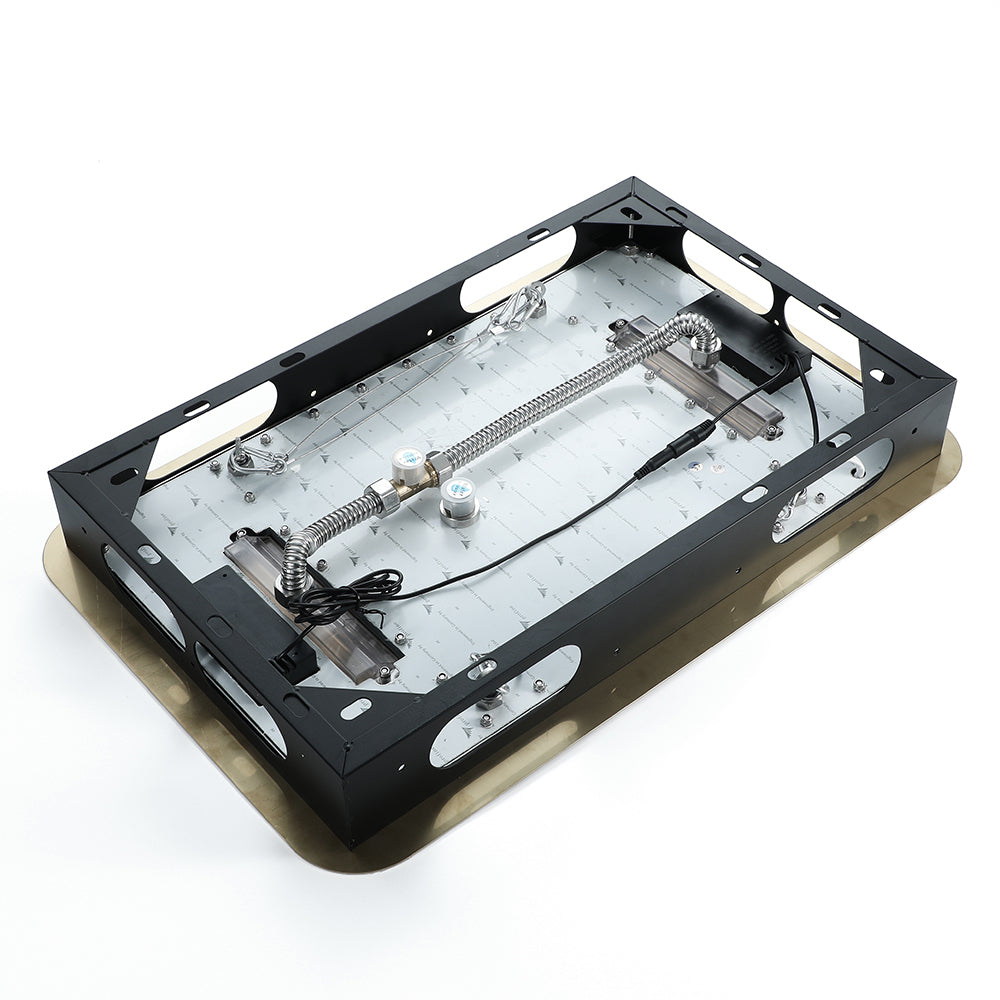 23"  Gold Complete Shower set Rain & Waterfall Functions. 2 Bluetooth Speakers 64 Colors LED lights , 6 Relaxing  Muscles Body Jets, Hand shower & Spouts. Smart Living and Technology