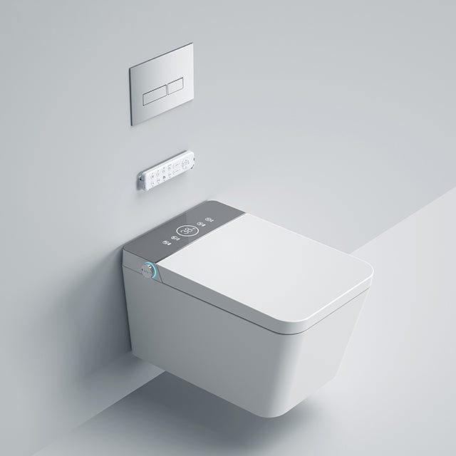 MIAH|  WALL HUNG LUXURY SMART TOILET HEATED SEAT AIR DRYER SMART TOILET