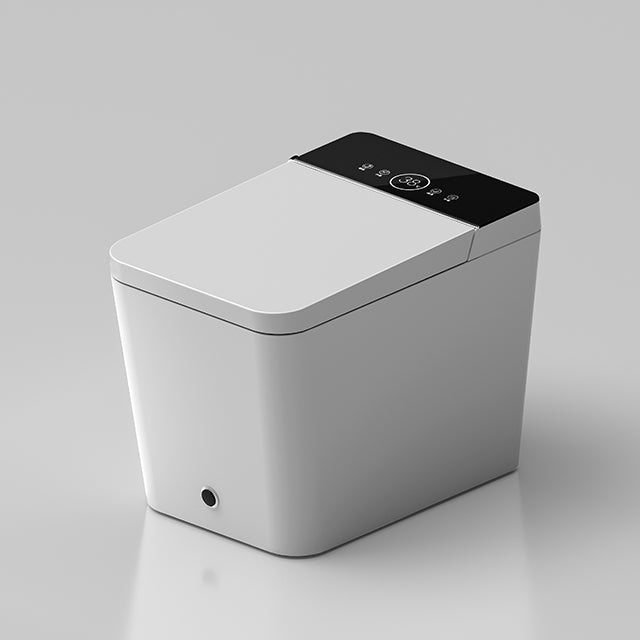 NAVAYOGA| LUXURY ONE-PIECE SQUARE SMART TOILET AUTOMATIC COVER INTELLIGENT TOILET