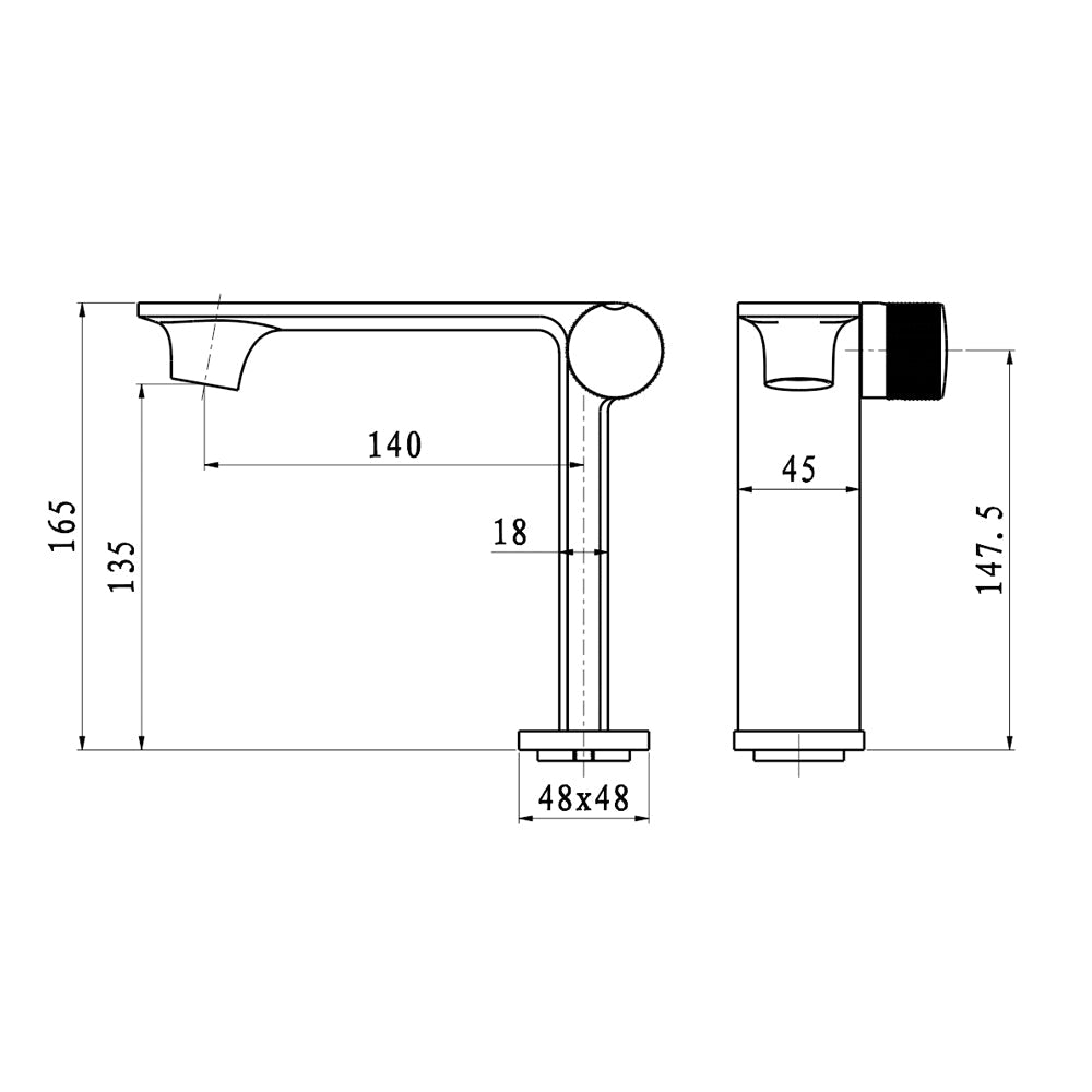 Avery| Single hole knob handle bathroom sink faucet Smart Living and Technology