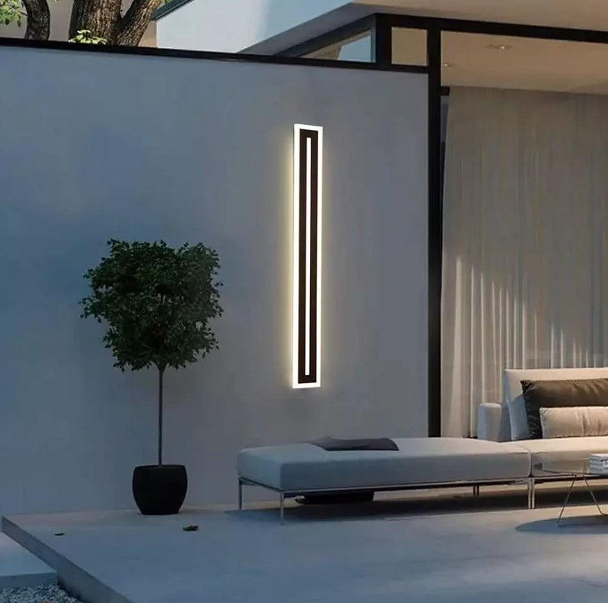 BLACK WATER| Modern LED Wall Light  78" Inches Long LED Light Outdoor/Indoor Wall Lights Smart Living and Technology