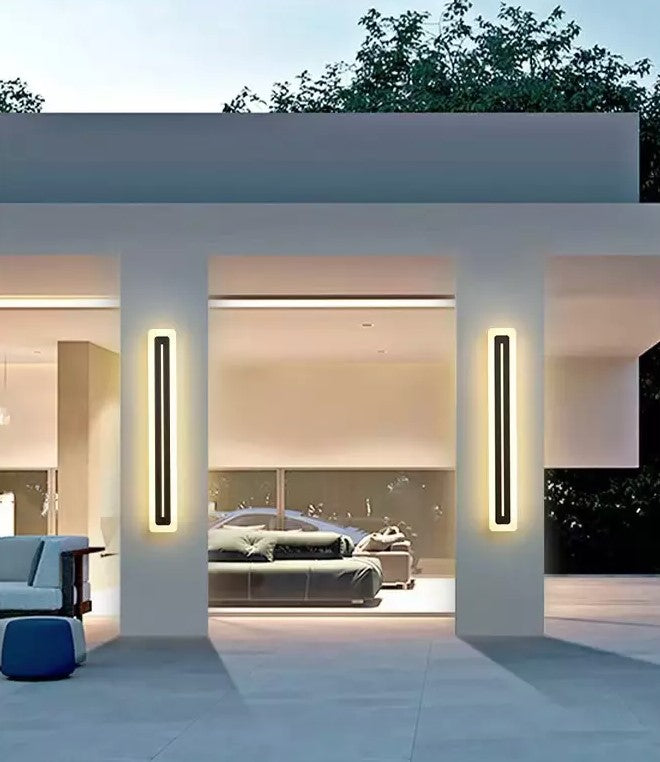 BLACK WATER| Modern LED Wall Light  78" Inches Long LED Light Outdoor/Indoor Wall Lights Smart Living and Technology