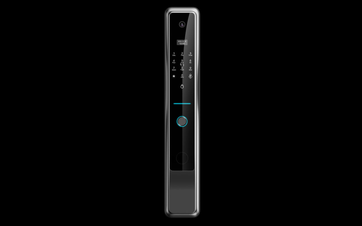 CRUDE | Smart  Biometric Fingerprint Door Lock Built-in HD Camera & Doorbell Remote App Control Smart Living and Technology