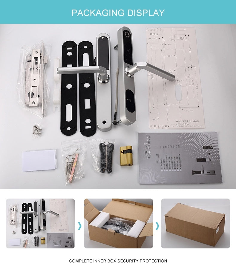 D17-Keyless Entry Biometric Fingerprint Passcode IC Card  Digital Lock For Aluminum Door Smart Living and Technology